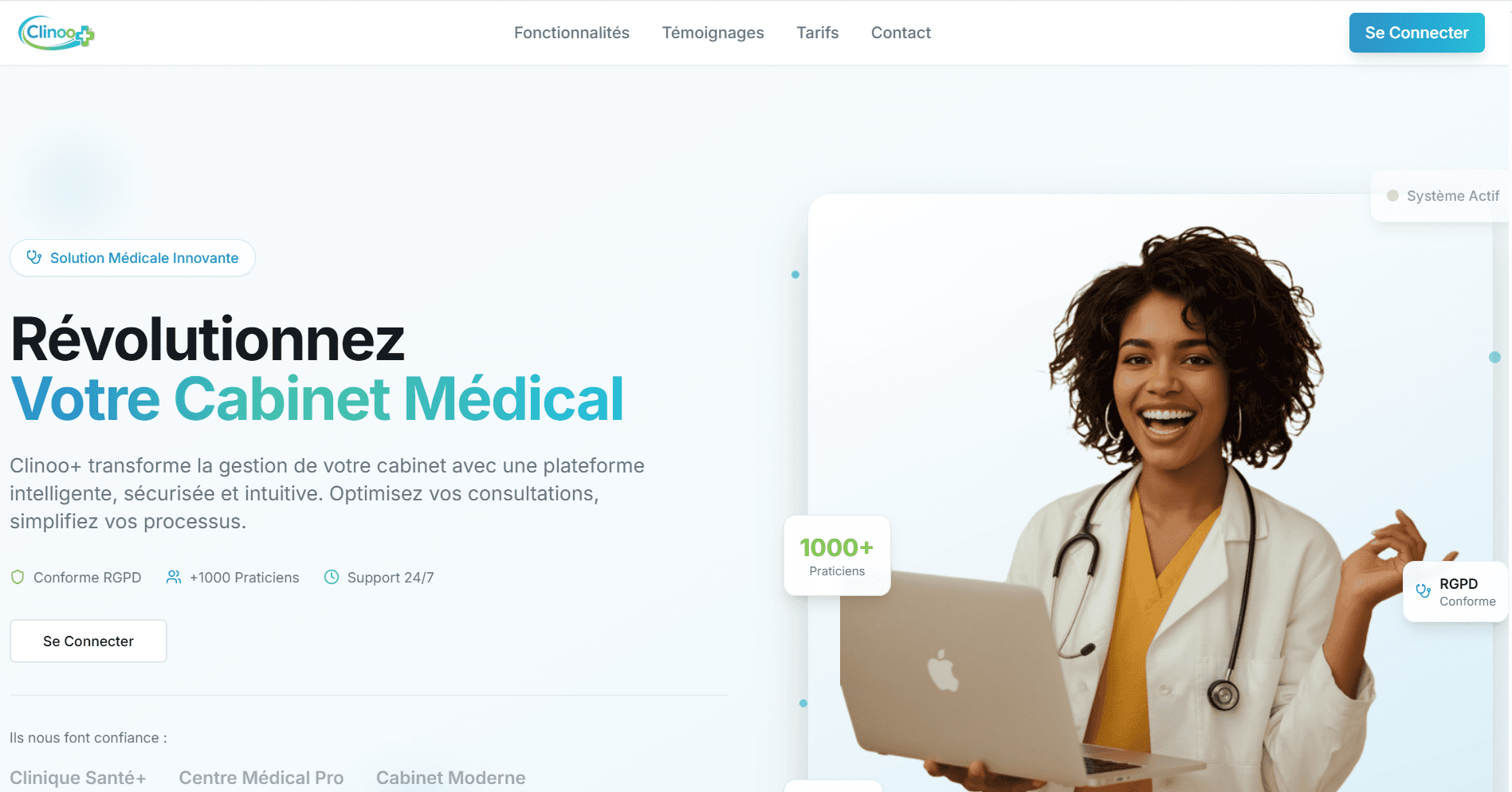 Health centres — Clinoo