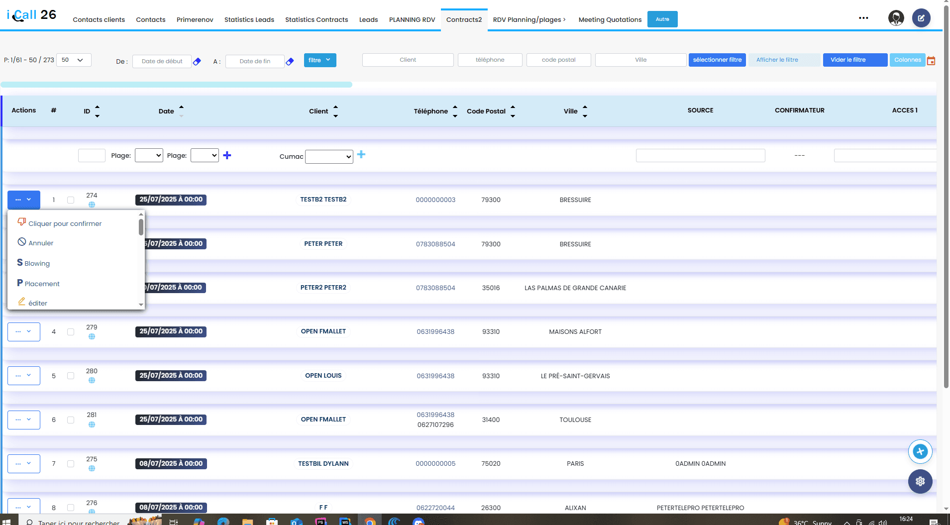 iCall CRM